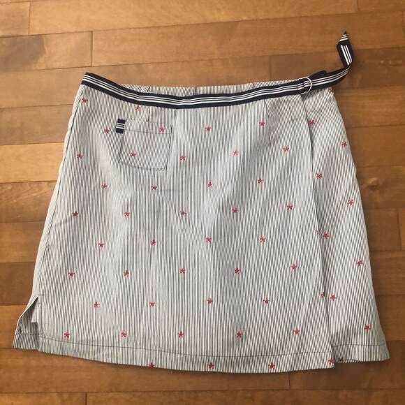 Vintage Sag Harbor Skort American Blue/White Gingham size 16 - Picture 1 of 12